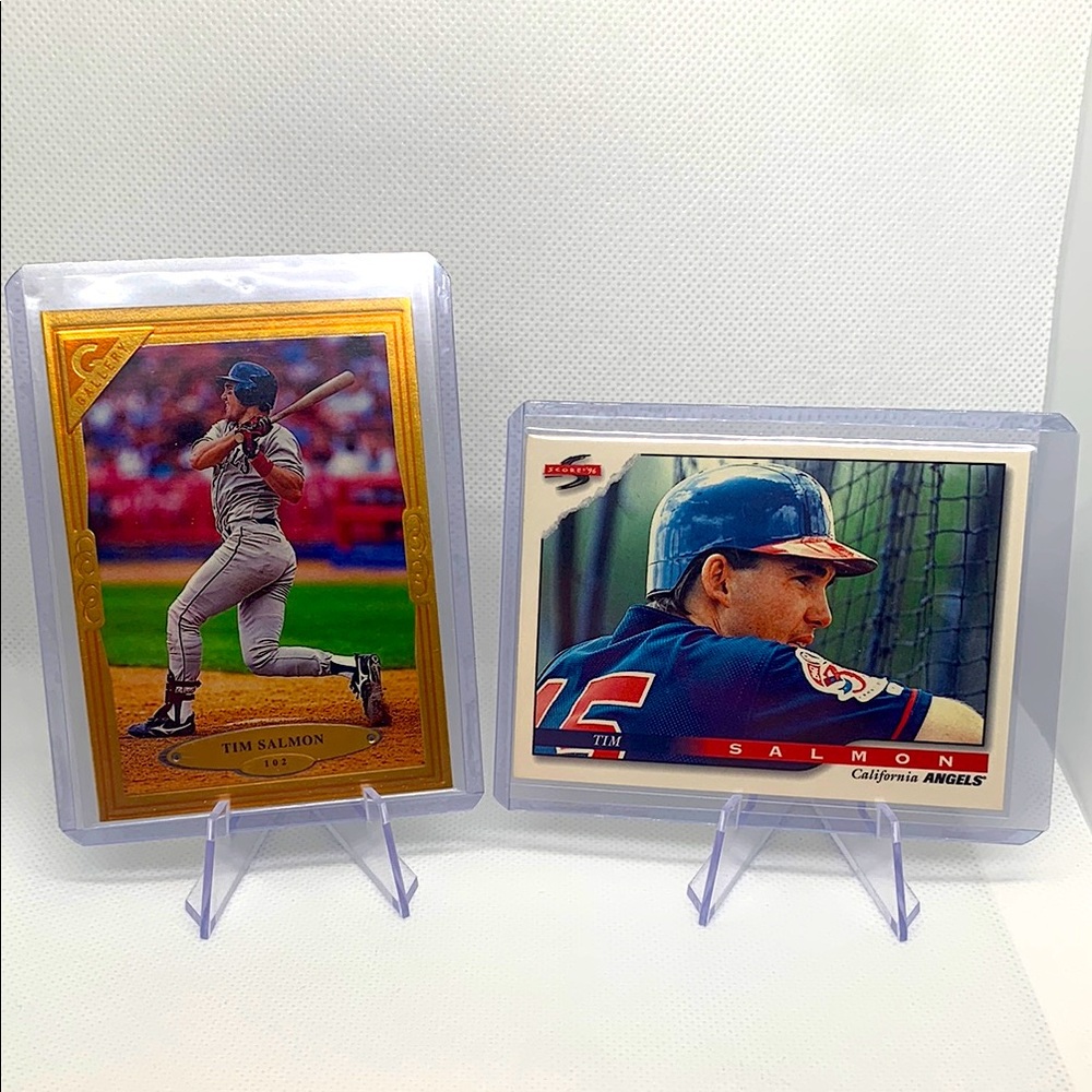Los Angeles Angels Tim Salmon Baseball Cards in Case HOF Excellent Condition!!